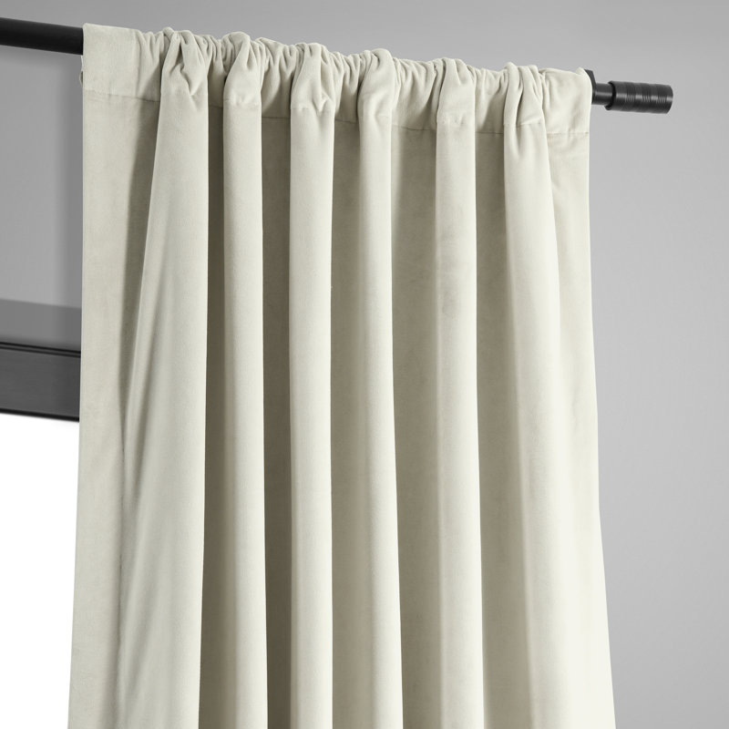 Gracie Oaks Olivia Signature Velvet Curtains, Blackout Curtains for